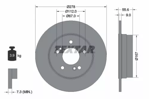 TEXTAR TEXTAR (2189803) 1x Brake Kit, disc brake 