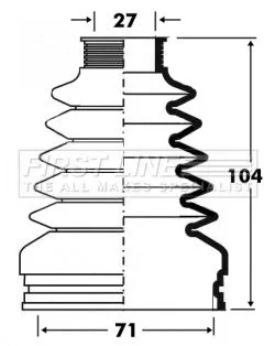 FIRST LINE Drive Shaft Cv Boot Kit