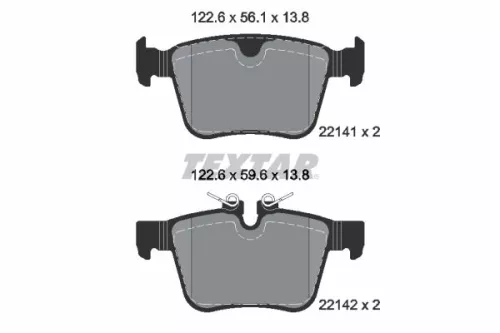 TEXTAR TEXTAR (2214103) 1x TEXTAR 2214103 Brake Pad Set 