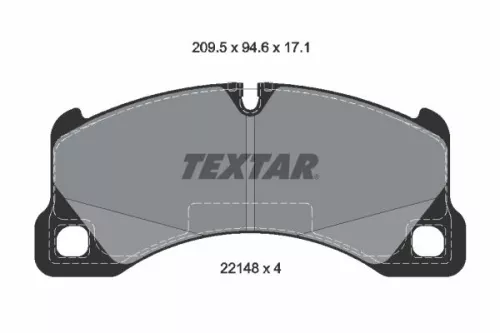 TEXTAR TEXTAR 2214801 1x TEXTAR 2214801 Brake Pad Set 