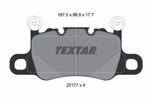 TEXTAR TEXTAR 2217701 1x TEXTAR 2217701 Brake Pad Set 