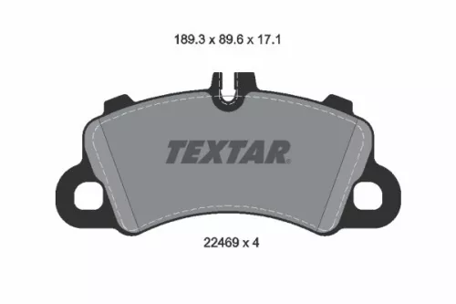 TEXTAR TEXTAR (2246903) 1x TEXTAR 2246903 Brake Pad Set 