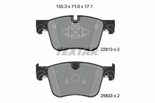 TEXTAR TEXTAR 2281301 1x TEXTAR 2281301 Brake Pad Set 