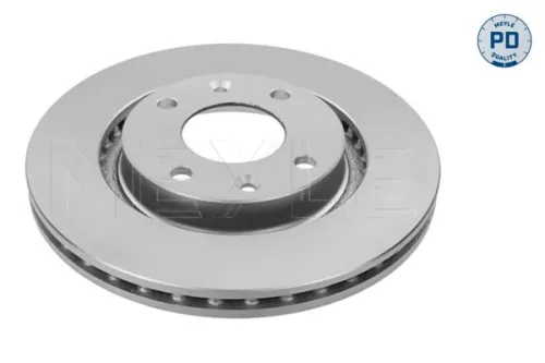 2x Meyle PD Front Vented Brake Disc For Citroën Ds Opel Peugeot Vauxhall 1007 2008 206