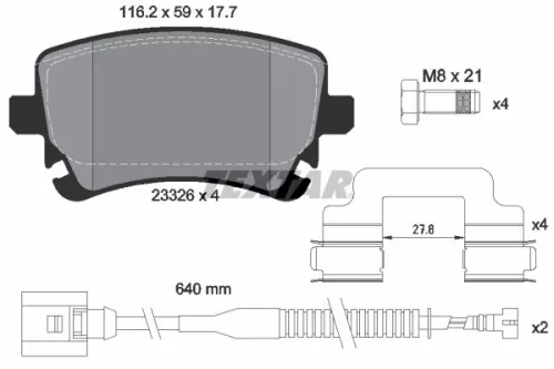 TEXTAR TEXTAR 2332603 1x TEXTAR 2332603 Brake Pad Set 