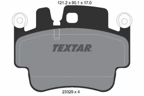 TEXTAR TEXTAR 2332902 1x TEXTAR 2332902 Brake Pad Set 