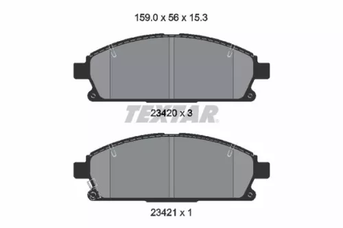 1x  TEXTAR Brake Pad Set