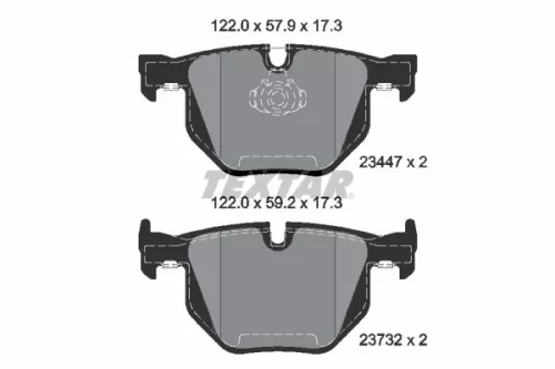 TEXTAR TEXTAR (2344704) 1x Brake Kit, disc brake 