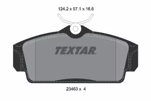 TEXTAR TEXTAR 2346302 1x TEXTAR 2346302 Brake Pad Set 