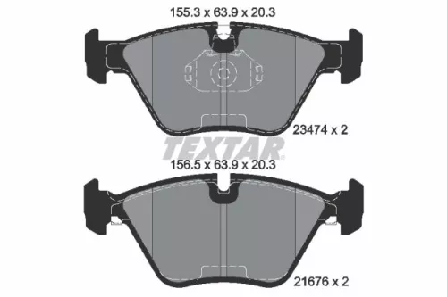 TEXTAR TEXTAR (2347402) 1x  TEXTAR Brake Pad Set 