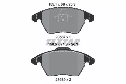 TEXTAR TEXTAR (2358704) 1x  TEXTAR Brake Pad Set 