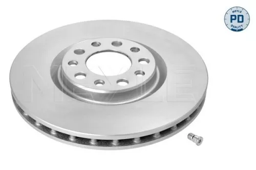 2x Meyle PD Front Vented Brake Disc For Alfa Romeo Fiat Jeep 159 500x Brera Compass Gi