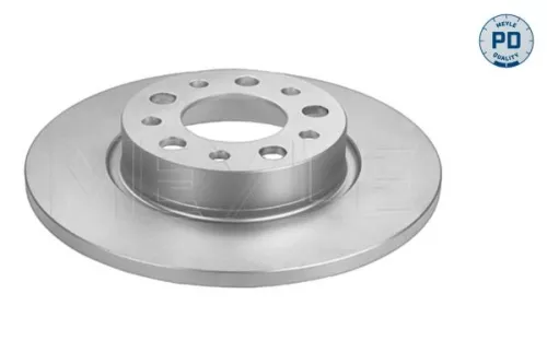2x Meyle PD Rear Solid Brake Disc For Alfa Romeo Fiat Jeep 159 500x Brera Compass Giul
