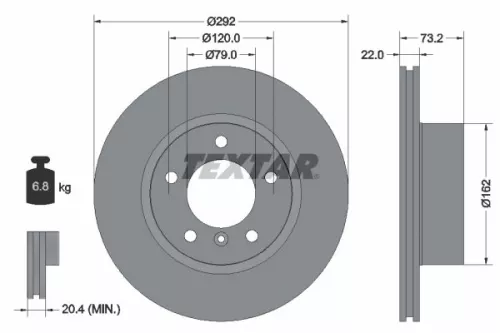 TEXTAR TEXTAR (2391503) 1x Brake Kit, disc brake 
