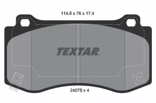 TEXTAR TEXTAR 2407501 1x TEXTAR 2407501 Brake Pad Set 