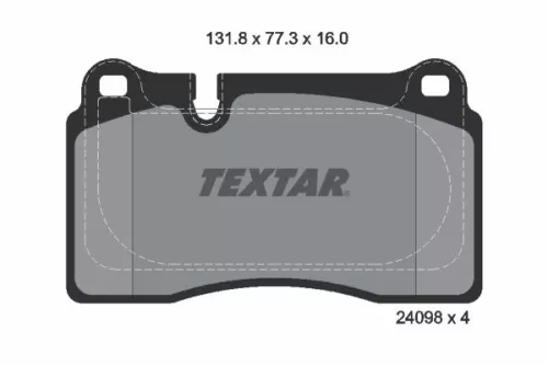 TEXTAR TEXTAR (2409803) 1x  TEXTAR Brake Pad Set 