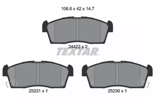 1x  TEXTAR Brake Pad Set