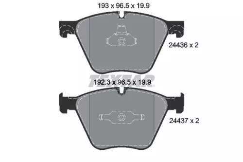 TEXTAR TEXTAR 2443601 1x TEXTAR 2443601 Brake Pad Set 