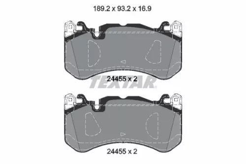 TEXTAR TEXTAR 2445503 1x TEXTAR 2445503 Brake Pad Set 