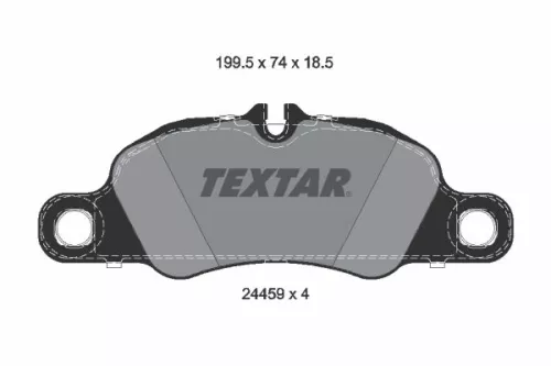 TEXTAR TEXTAR 2445902 1x TEXTAR 2445902 Brake Pad Set 
