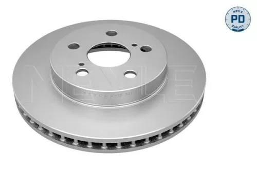2x Meyle PD Front Vented Brake Disc For Toyota Prius Phv