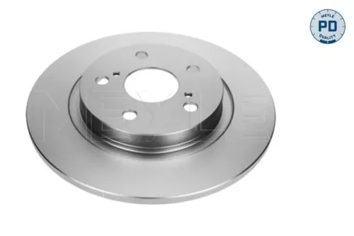 2x Meyle PD Rear Solid Brake Disc For Toyota Avensis