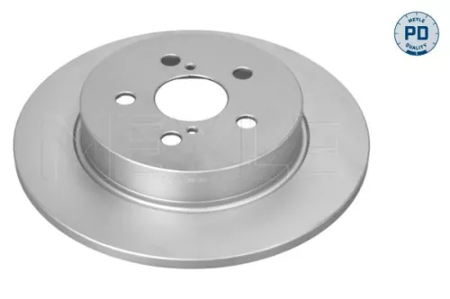2x Meyle PD Rear Solid Brake Disc For Toyota Yaris
