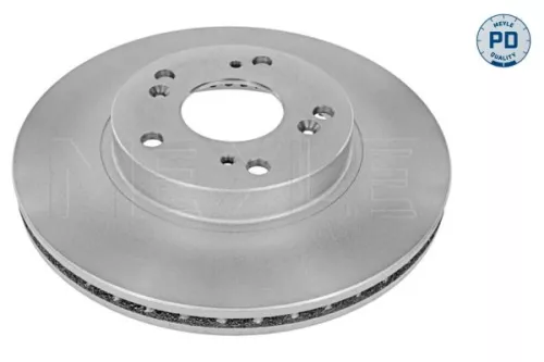 2x Meyle PD Front Vented Brake Disc For Honda Civic Cr-v