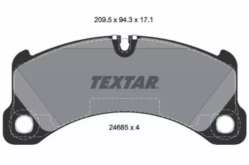 TEXTAR TEXTAR 2468501 1x TEXTAR 2468501 Brake Pad Set 