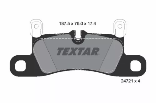 TEXTAR TEXTAR (2472102) 1x Brake Kit, disc brake 