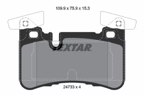 TEXTAR TEXTAR 2473301 1x TEXTAR 2473301 Brake Pad Set 