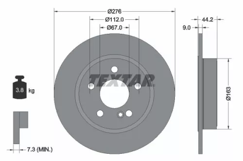 TEXTAR TEXTAR (2484801) 1x Brake Kit, disc brake 