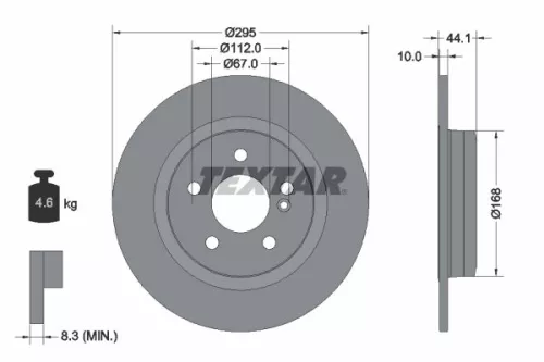 TEXTAR TEXTAR (2484803) 1x Brake Kit, disc brake 