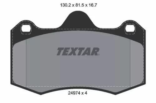 TEXTAR TEXTAR 2497401 1x TEXTAR 2497401 Brake Pad Set 