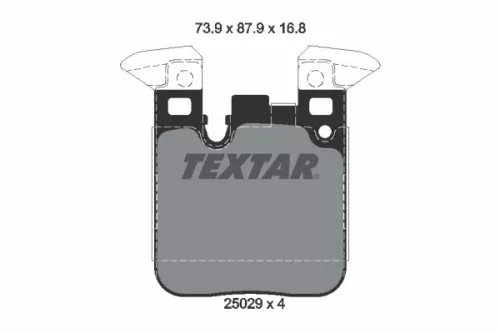 1x  TEXTAR Brake Pad Set