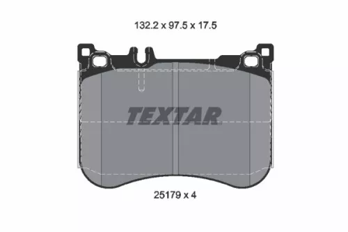 TEXTAR TEXTAR 2517903 1x TEXTAR 2517903 Brake Pad Set 