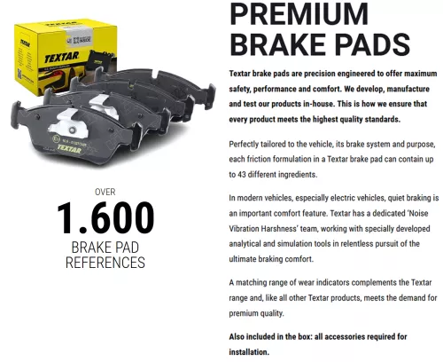 TEXTAR TEXTAR (2521204) 1x TEXTAR 2521204 Brake Pad Set 