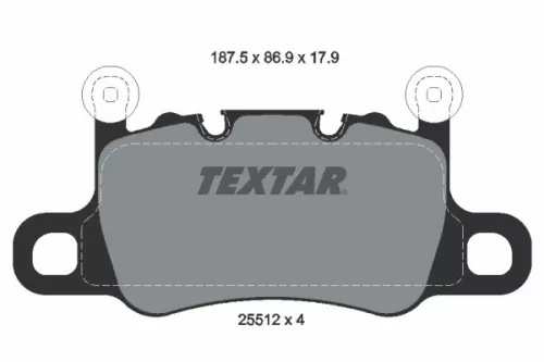 TEXTAR TEXTAR 2551203 1x TEXTAR 2551203 Brake Pad Set 