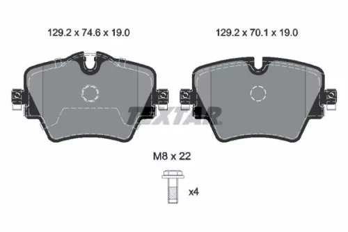 TEXTAR TEXTAR 2561705 1x TEXTAR 2561705 Brake Pad Set 