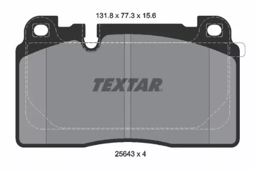 TEXTAR TEXTAR 2564302 1x TEXTAR 2564302 Brake Pad Set 