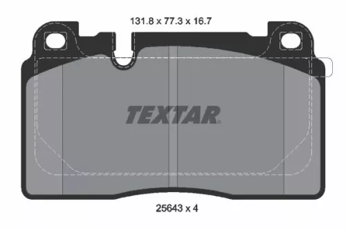 TEXTAR TEXTAR 2564305 1x TEXTAR 2564305 Brake Pad Set 