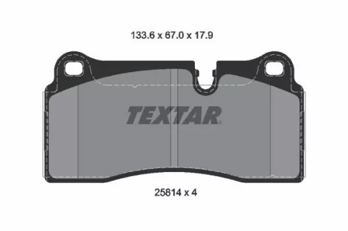TEXTAR TEXTAR 2581401 1x TEXTAR 2581401 Brake Pad Set 