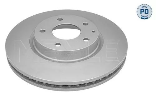 2x Meyle PD Front Vented Brake Disc For Mazda 6 Cx-5