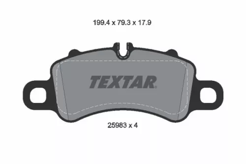TEXTAR TEXTAR 2598303 1x TEXTAR 2598303 Brake Pad Set 