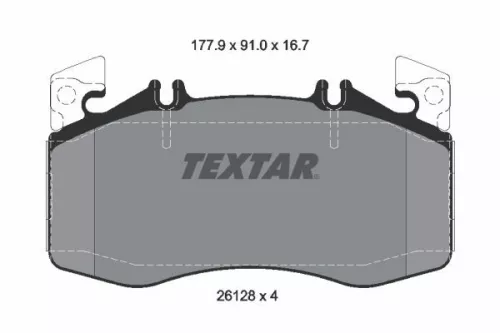 TEXTAR TEXTAR 2612801 1x TEXTAR 2612801 Brake Pad Set 