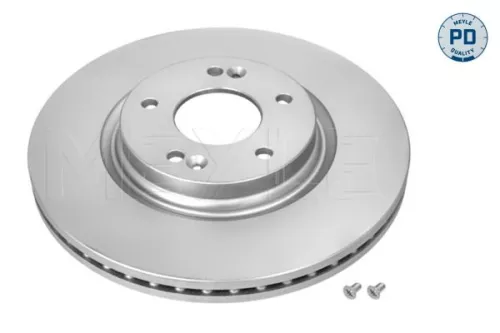 2x Meyle PD Front Vented Brake Disc For Hyundai Kia Ceed Cerato Elantra I30 Ix35 Kona 
