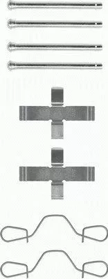 1x Accessory Kit, disc brake pad