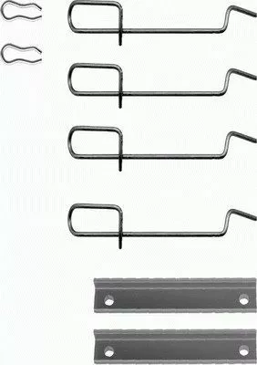 1x Accessory Kit, disc brake pad