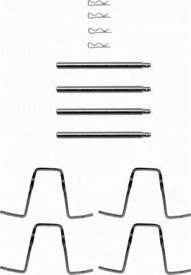 1x Accessory Kit, disc brake pad