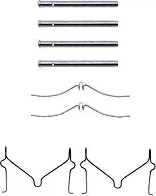 1x Accessory Kit, disc brake pad